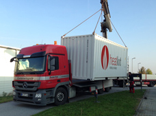 Verladung Heizcontainer